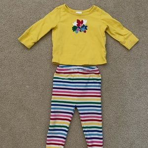 Hanna Andersson babygirl outfit 6-12 months